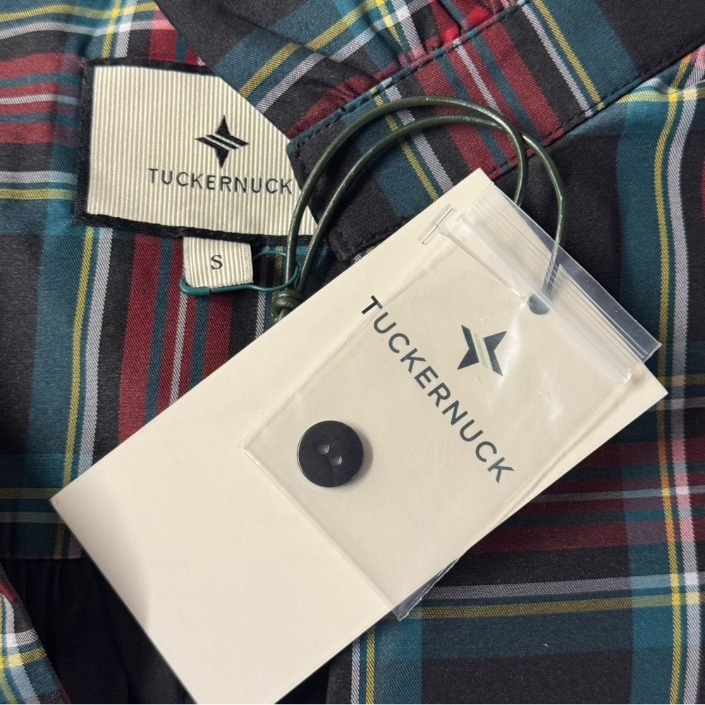 Tuckernuck NEW Palmerston Tartan Plaid Drop Waist Long Sleeve Mini Dress Size S - Picture 15 of 16